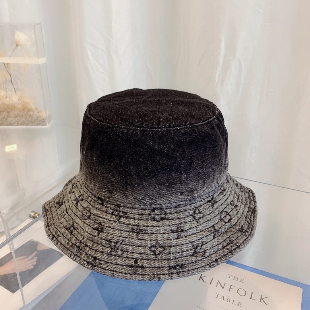 Tunde Store Louis Vuitton Monogram Black Denim Bucket Hat
