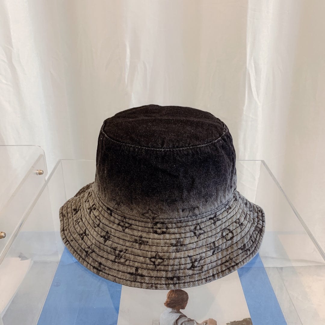 Tunde Store Louis Vuitton Monogram Black Denim Bucket Hat
