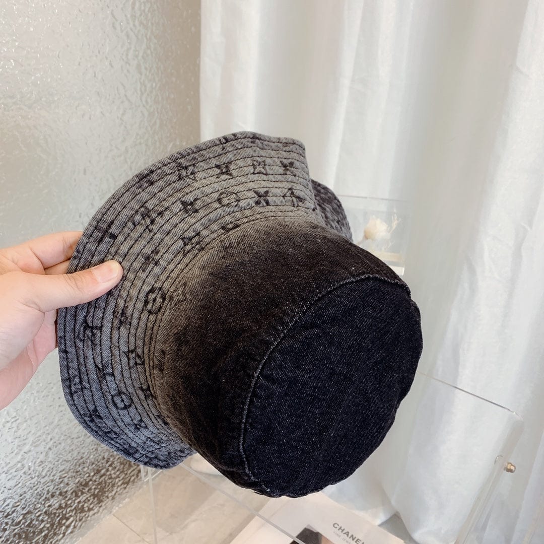 Tunde Store Louis Vuitton Monogram Black Denim Bucket Hat