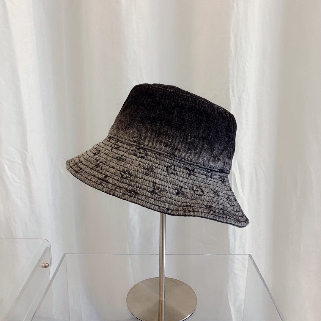 Tunde Store Louis Vuitton Monogram Black Denim Bucket Hat