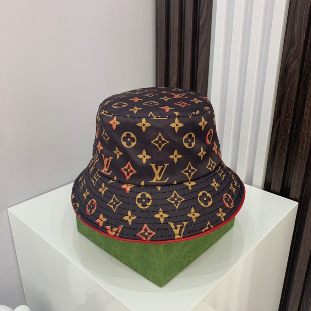 Tunde Store Louis Vuitton Monogram Bucket Hat with Red Accents - Limited Edition