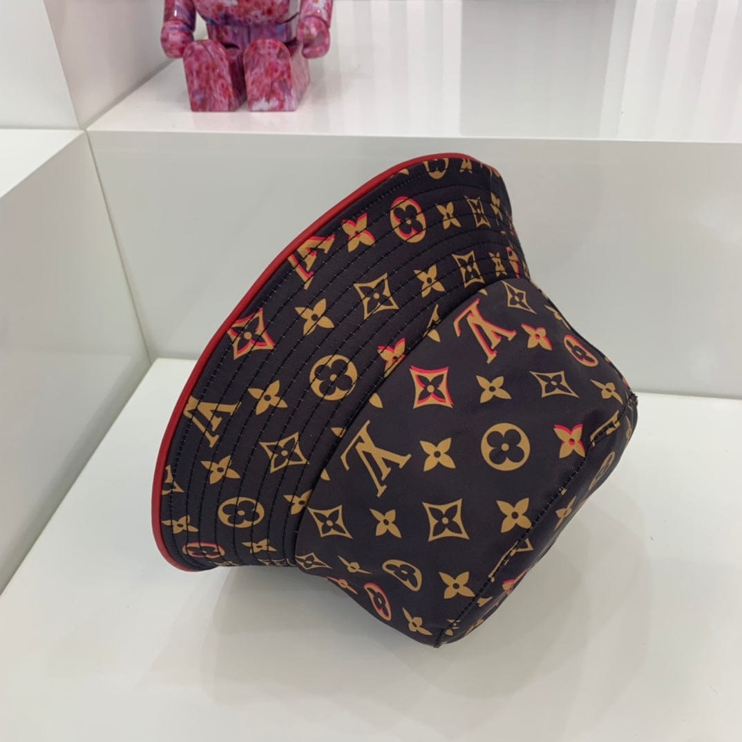 Tunde Store Louis Vuitton Monogram Bucket Hat with Red Accents - Limited Edition