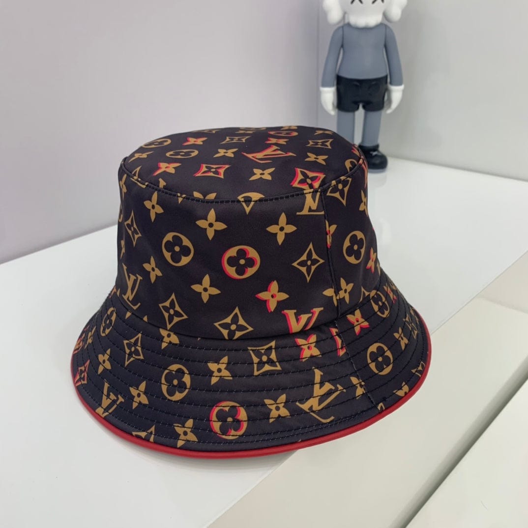Tunde Store Louis Vuitton Monogram Bucket Hat with Red Accents - Limited Edition