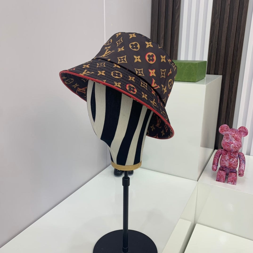 Tunde Store Louis Vuitton Monogram Bucket Hat with Red Accents - Limited Edition