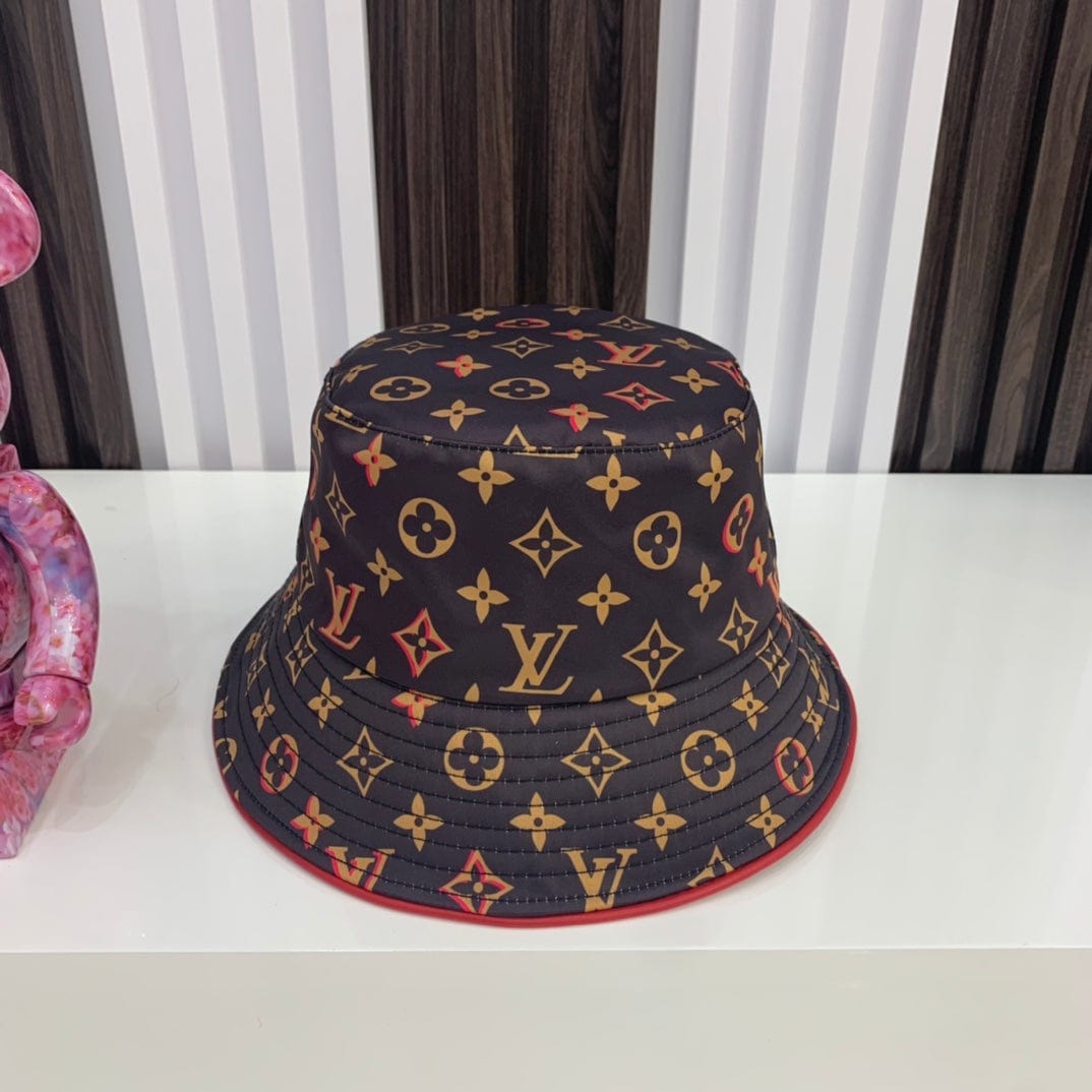 Tunde Store Louis Vuitton Monogram Bucket Hat with Red Accents - Limited Edition