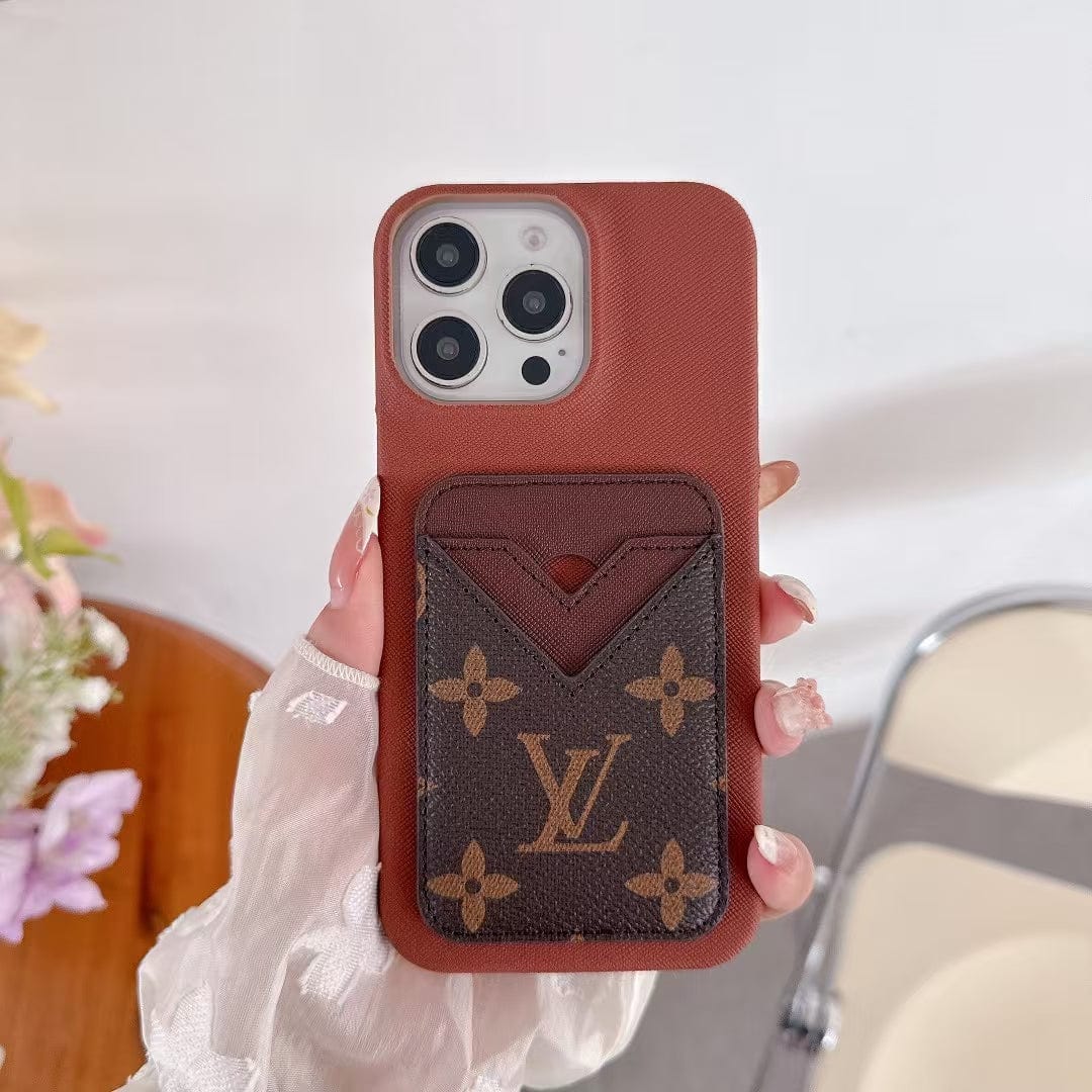 Tunde Store Louis Vuitton Monogram Card Slot Leather iPhone Case