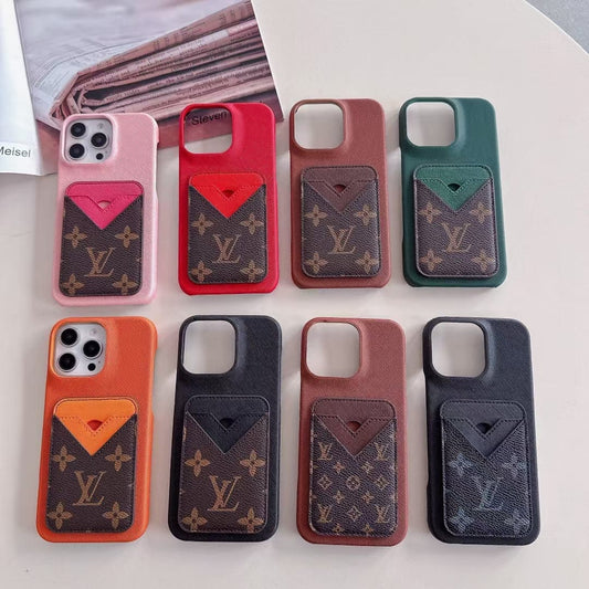 Tunde Store Louis Vuitton Monogram Card Slot Leather iPhone Case