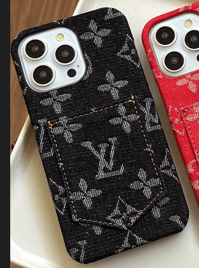 Tunde Store Louis Vuitton Monogram Denim iPhone Case with Card Holder