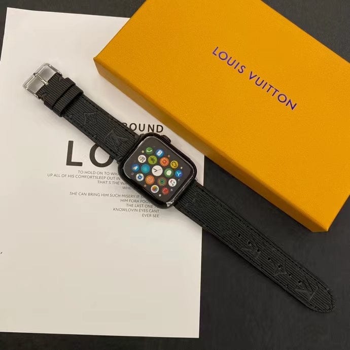 Tunde Store Louis Vuitton Monogram Embossed Apple Watch Bands