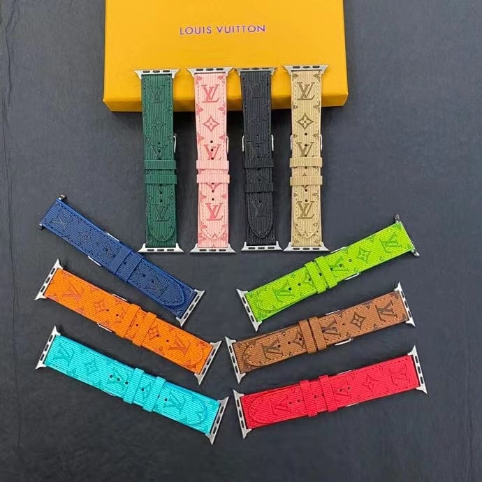 Tunde Store Louis Vuitton Monogram Embossed Apple Watch Bands