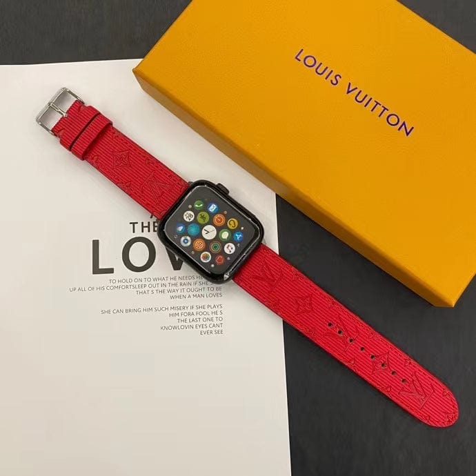 Tunde Store Louis Vuitton Monogram Embossed Apple Watch Bands
