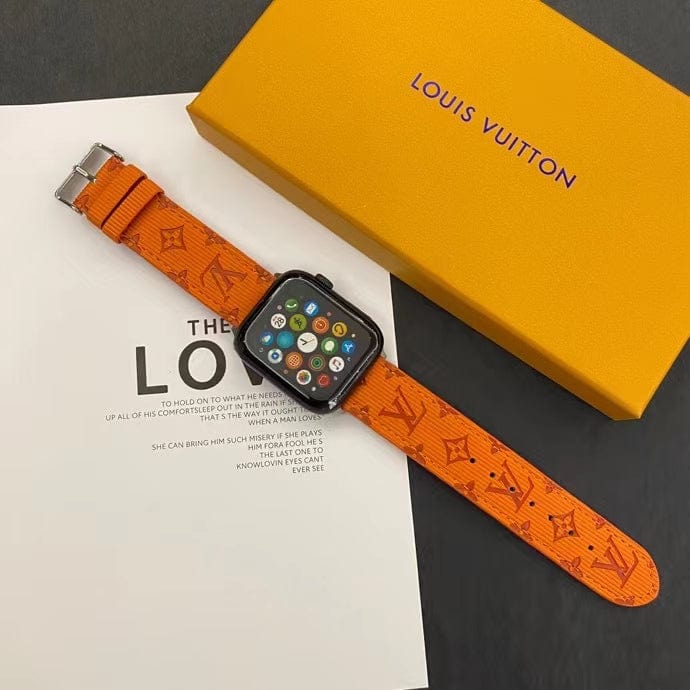 Tunde Store Louis Vuitton Monogram Embossed Apple Watch Bands
