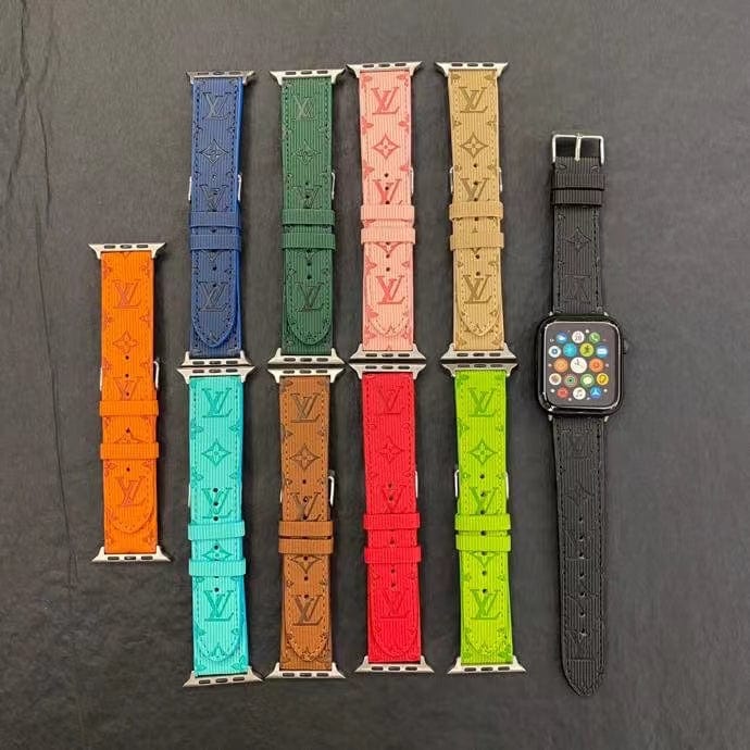 Tunde Store Louis Vuitton Monogram Embossed Apple Watch Bands
