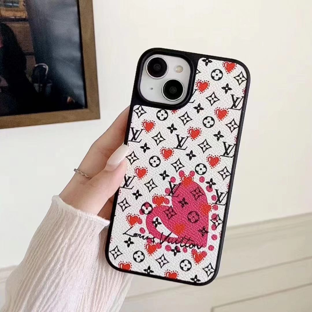 Tunde Store Louis Vuitton Monogram Hot Air Balloon and Heart Print iPhone Cases