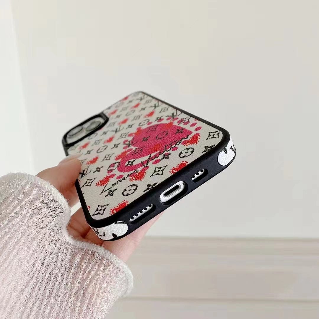 Tunde Store Louis Vuitton Monogram Hot Air Balloon and Heart Print iPhone Cases