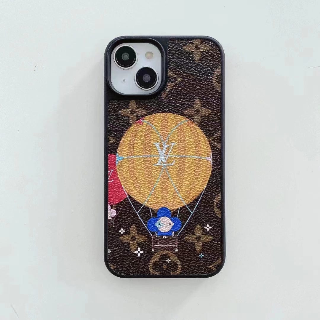 Tunde Store Louis Vuitton Monogram Hot Air Balloon and Heart Print iPhone Cases
