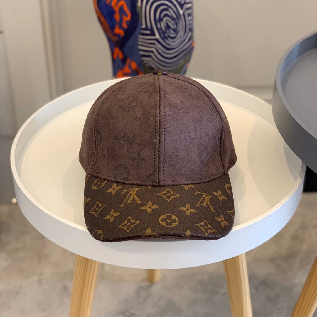 Tunde Store Louis Vuitton Monogram Suede and Canvas Cap in Brown and Black