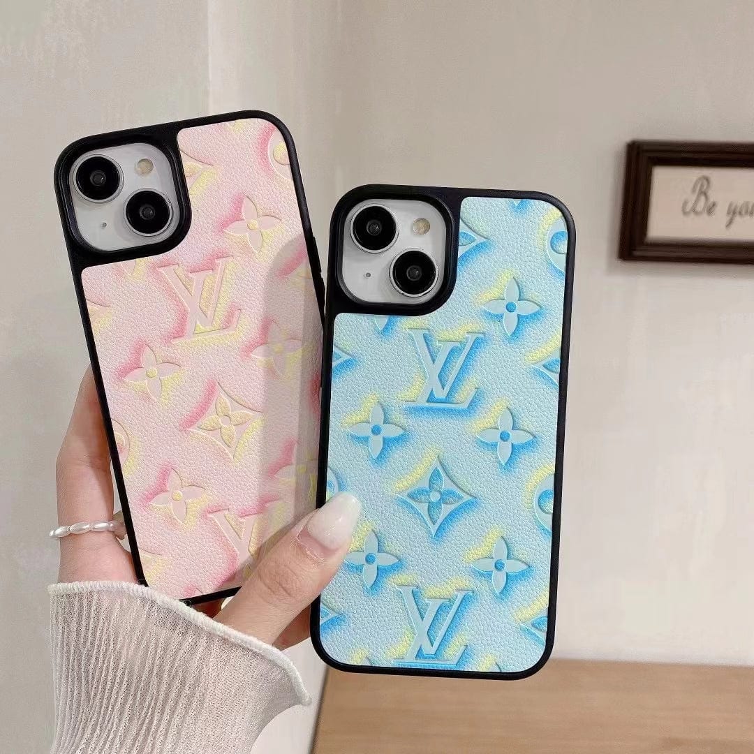 Tunde Store Louis Vuitton Pastel Monogram Embossed iPhone Cases