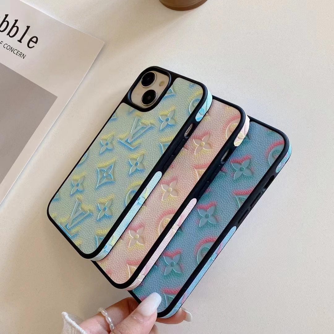 Tunde Store Louis Vuitton Pastel Monogram Embossed iPhone Cases