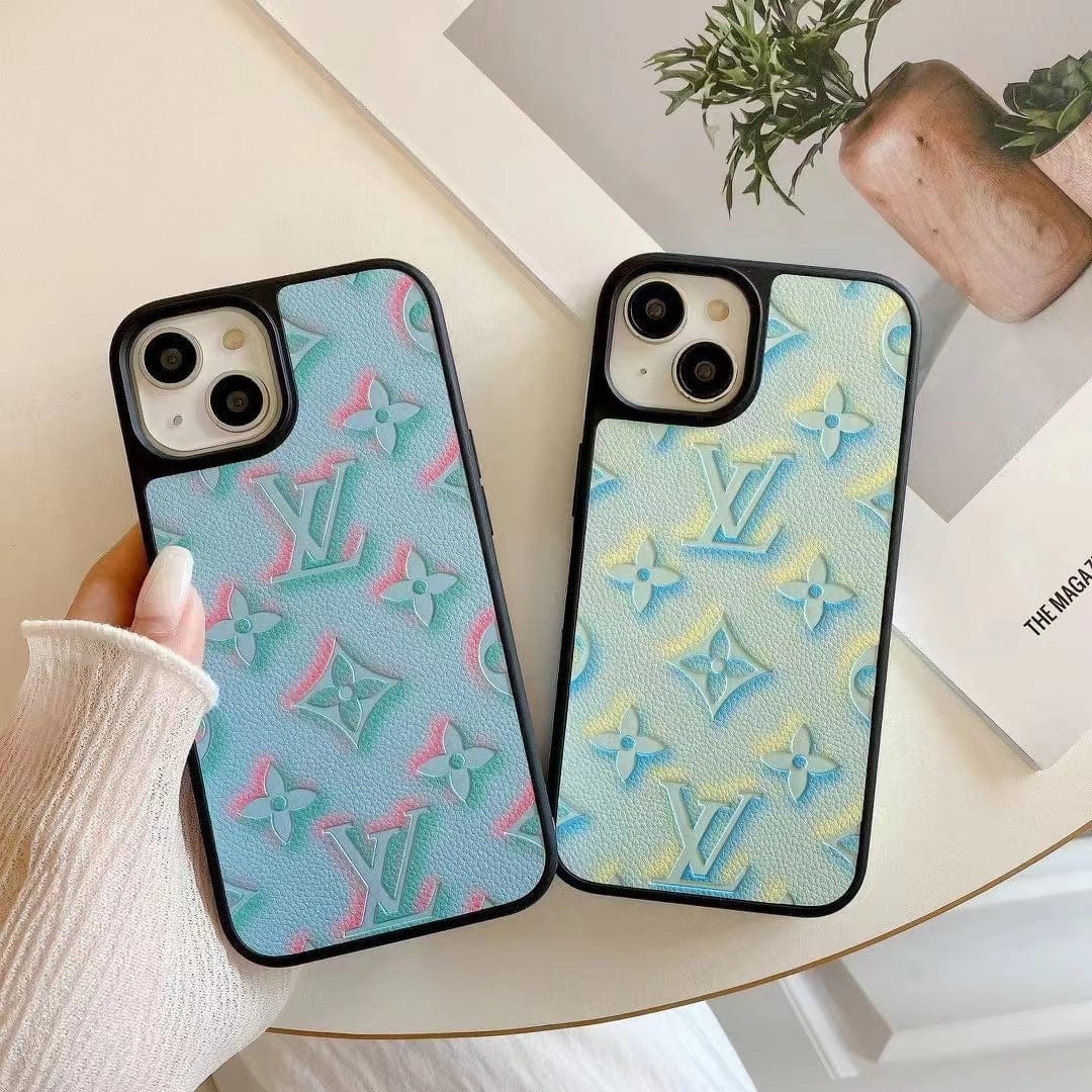 Tunde Store Louis Vuitton Pastel Monogram Embossed iPhone Cases
