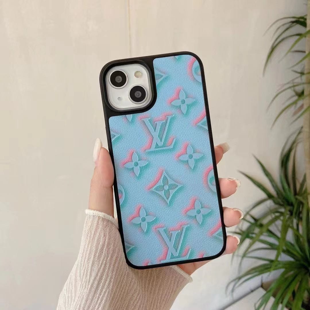 Tunde Store Louis Vuitton Pastel Monogram Embossed iPhone Cases