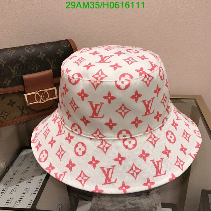 Tunde Store Louis Vuitton Pink & White Bucket Hat