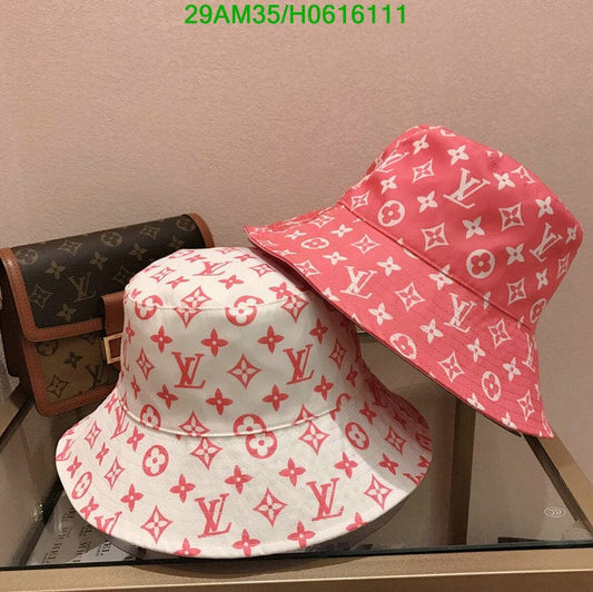 Tunde Store Louis Vuitton Pink & White Bucket Hat