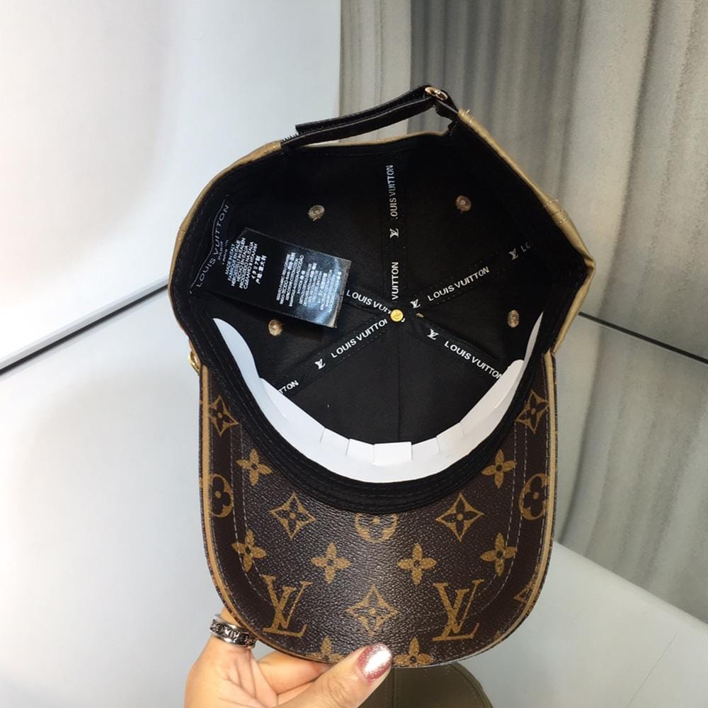 Tunde Store Louis Vuitton Premium Brown and Caramel Cap for Men