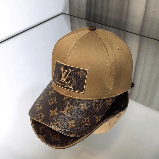 Tunde Store Louis Vuitton Premium Brown and Caramel Cap for Men