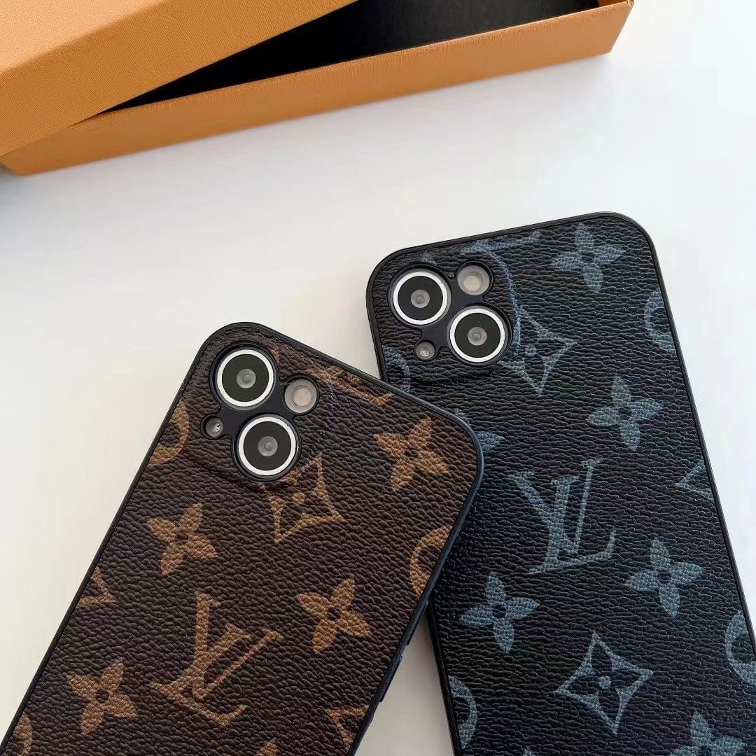 Tunde Store Louis Vuitton Premium Leather iPhone Cover for iPhone 14, and iPhone 15 Series