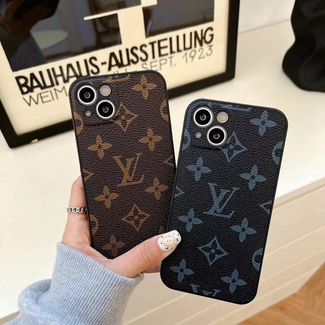 Tunde Store Louis Vuitton Premium Leather iPhone Cover for iPhone 14, and iPhone 15 Series