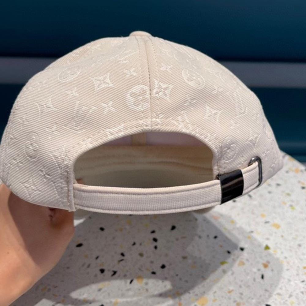 Tunde Store Louis Vuitton Prestige Cream Cap for Men - Monogram Plaid Men Cap