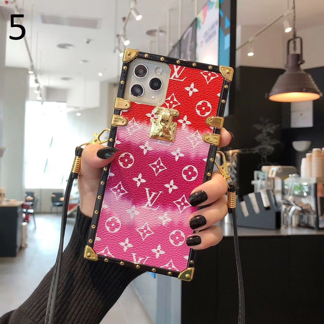 Tunde Store Louis Vuitton Rainbow Leather Case For iPhone 15 (iphone13-iPhone14)