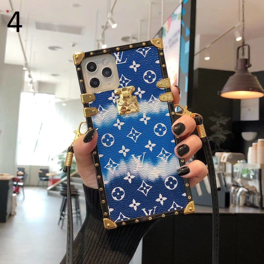 Tunde Store Louis Vuitton Rainbow Leather Case For iPhone 15 (iphone13-iPhone14)