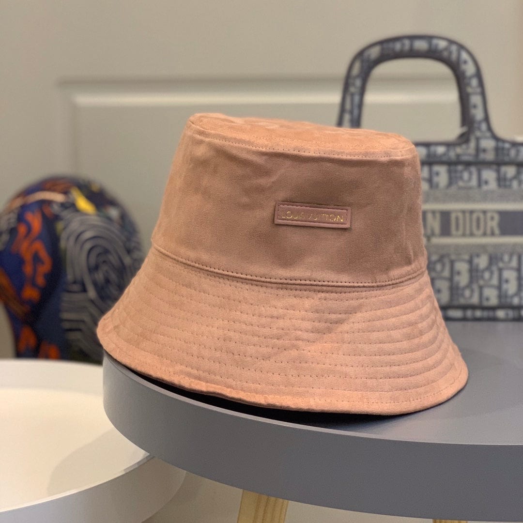 Tunde Store Louis Vuitton Reversible Suede and Embossed Leather Bucket Hat
