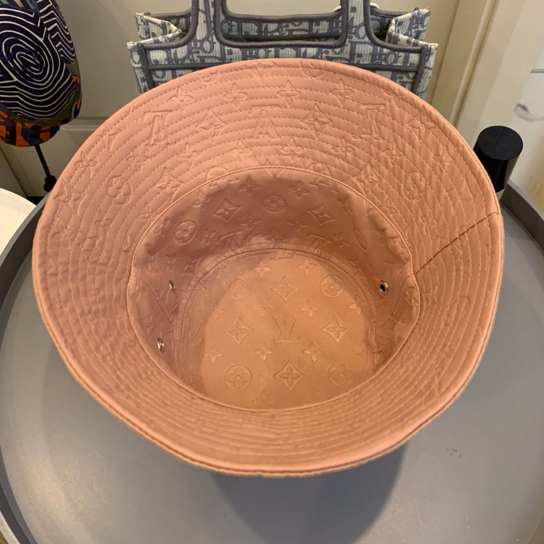Tunde Store Louis Vuitton Reversible Suede and Embossed Leather Bucket Hat