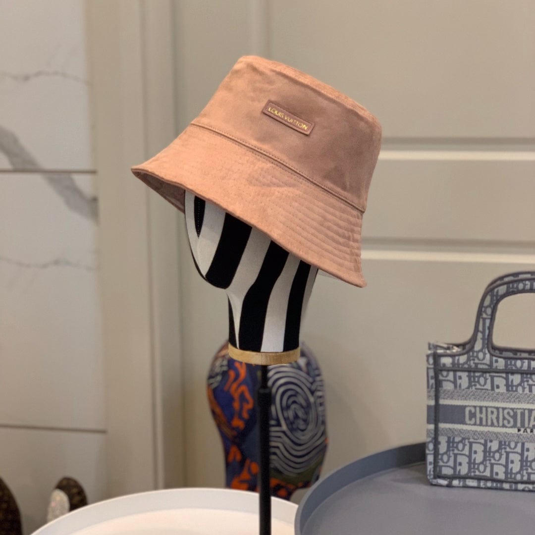 Tunde Store Louis Vuitton Reversible Suede and Embossed Leather Bucket Hat
