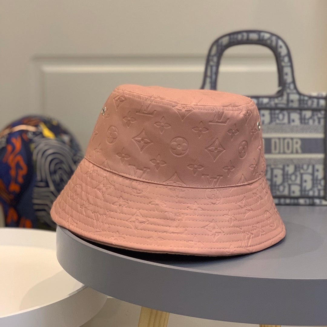 Tunde Store Louis Vuitton Reversible Suede and Embossed Leather Bucket Hat