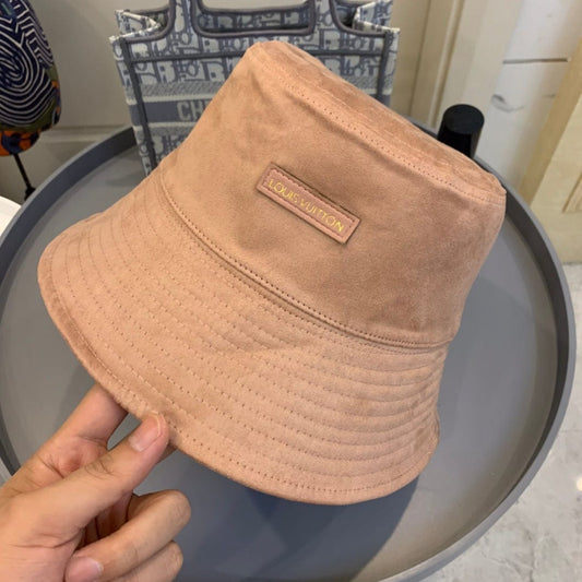 Tunde Store Louis Vuitton Reversible Suede and Embossed Leather Bucket Hat