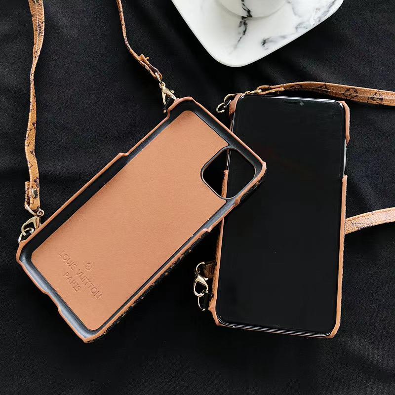 Tunde Store Louis Vuitton Shoulder Strap Leather iPhone Case