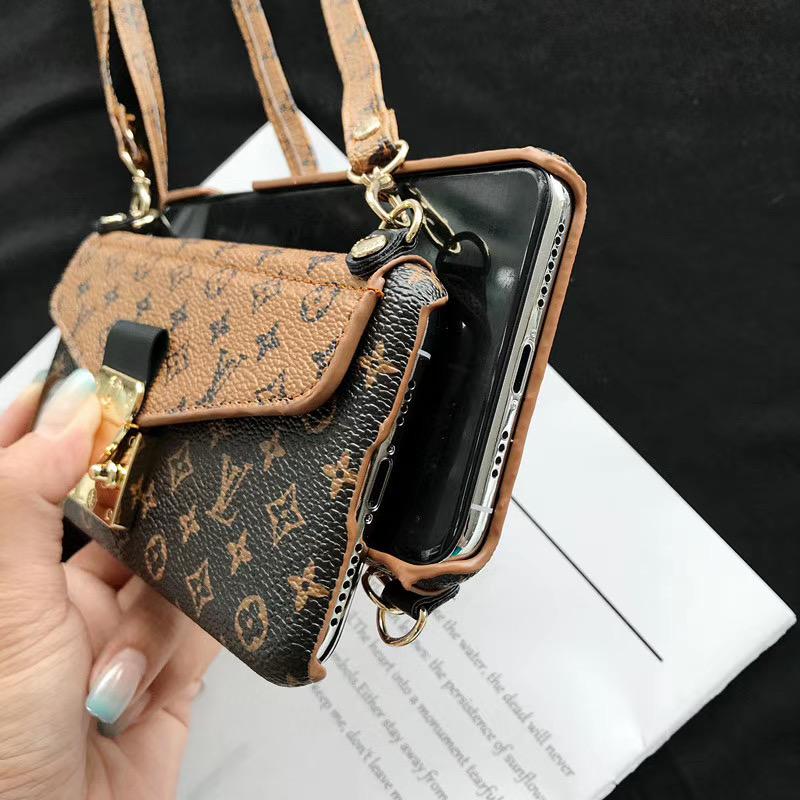 Tunde Store Louis Vuitton Shoulder Strap Leather iPhone Case