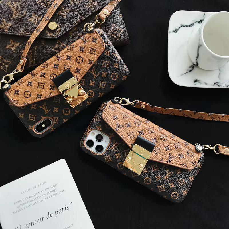 Tunde Store Louis Vuitton Shoulder Strap Leather iPhone Case