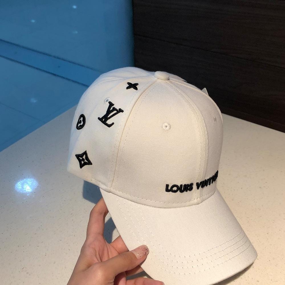 Tunde Store Louis Vuitton Sleek White Cap for Men | Men Cap's