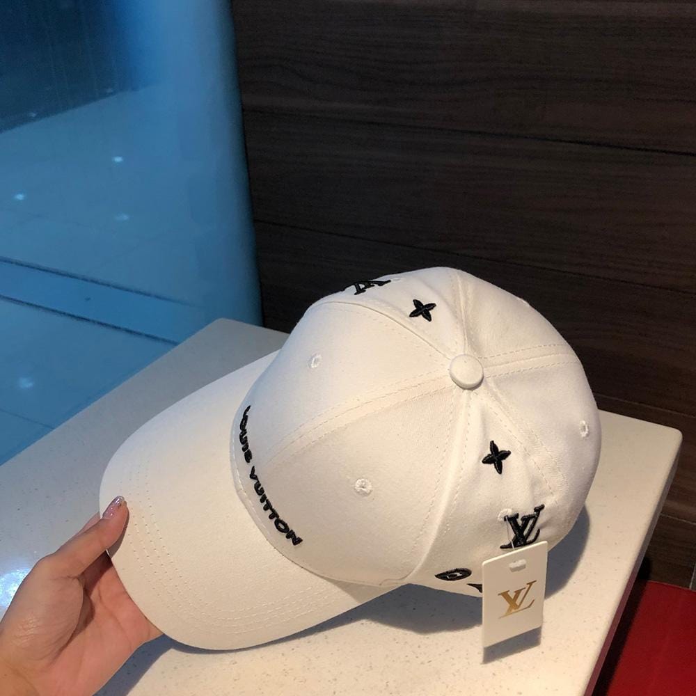 Tunde Store Louis Vuitton Sleek White Cap for Men | Men Cap's