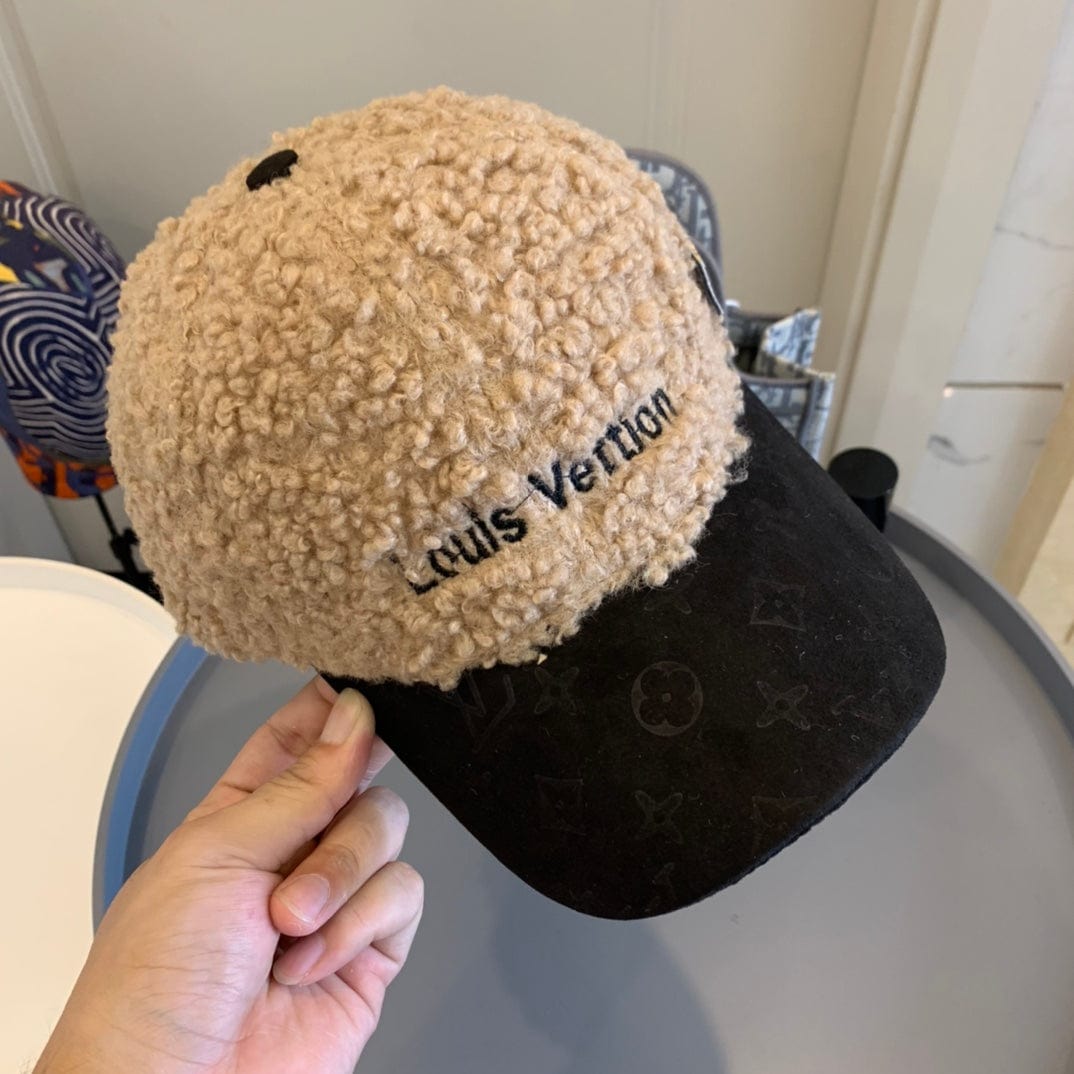 Tunde Store Louis Vuitton Textured Sherpa and Monogram Cap