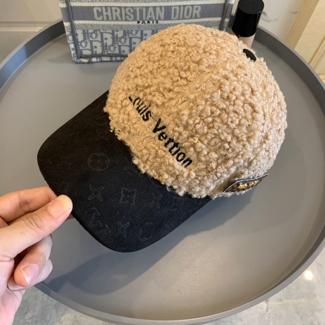 Tunde Store Louis Vuitton Textured Sherpa and Monogram Cap