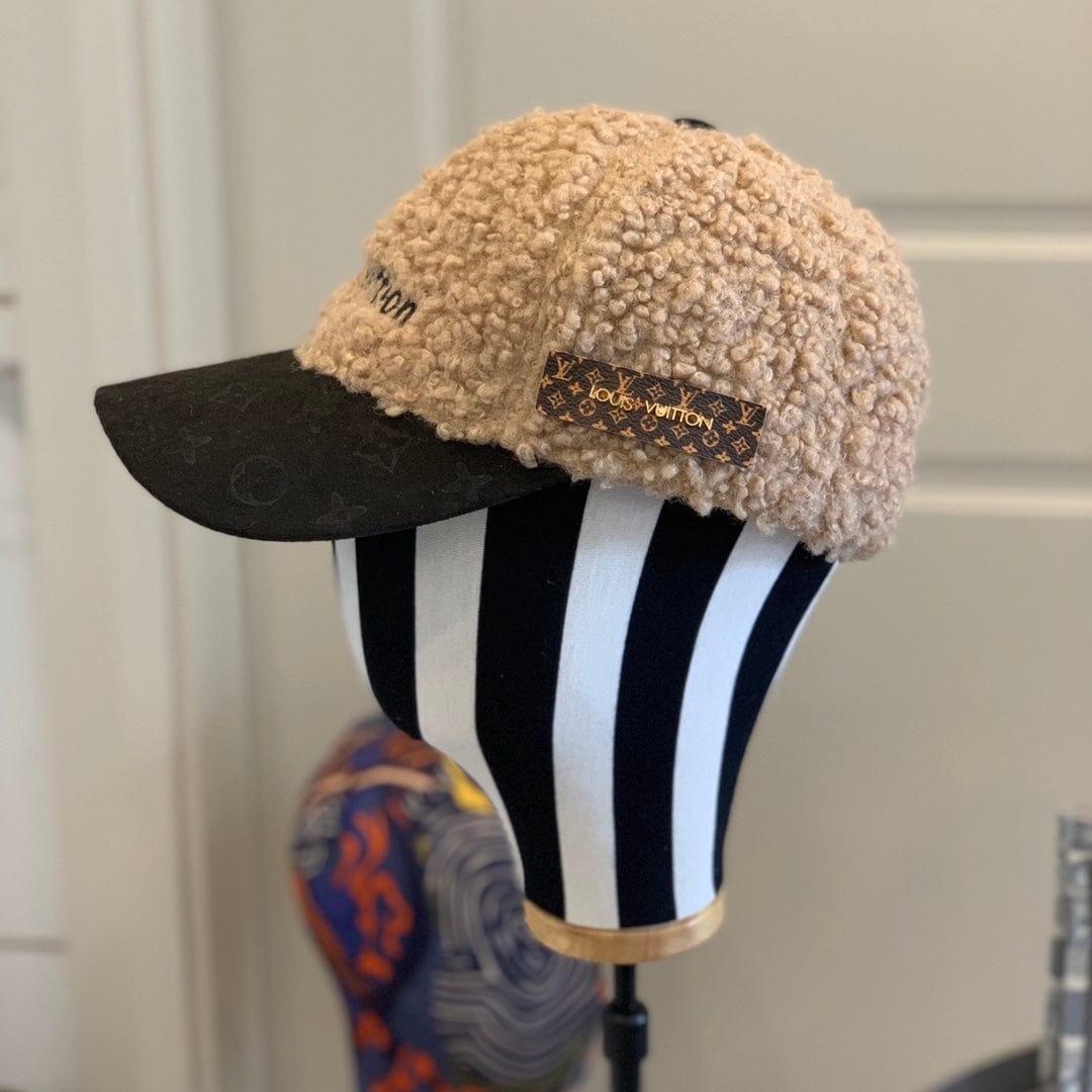 Tunde Store Louis Vuitton Textured Sherpa and Monogram Cap