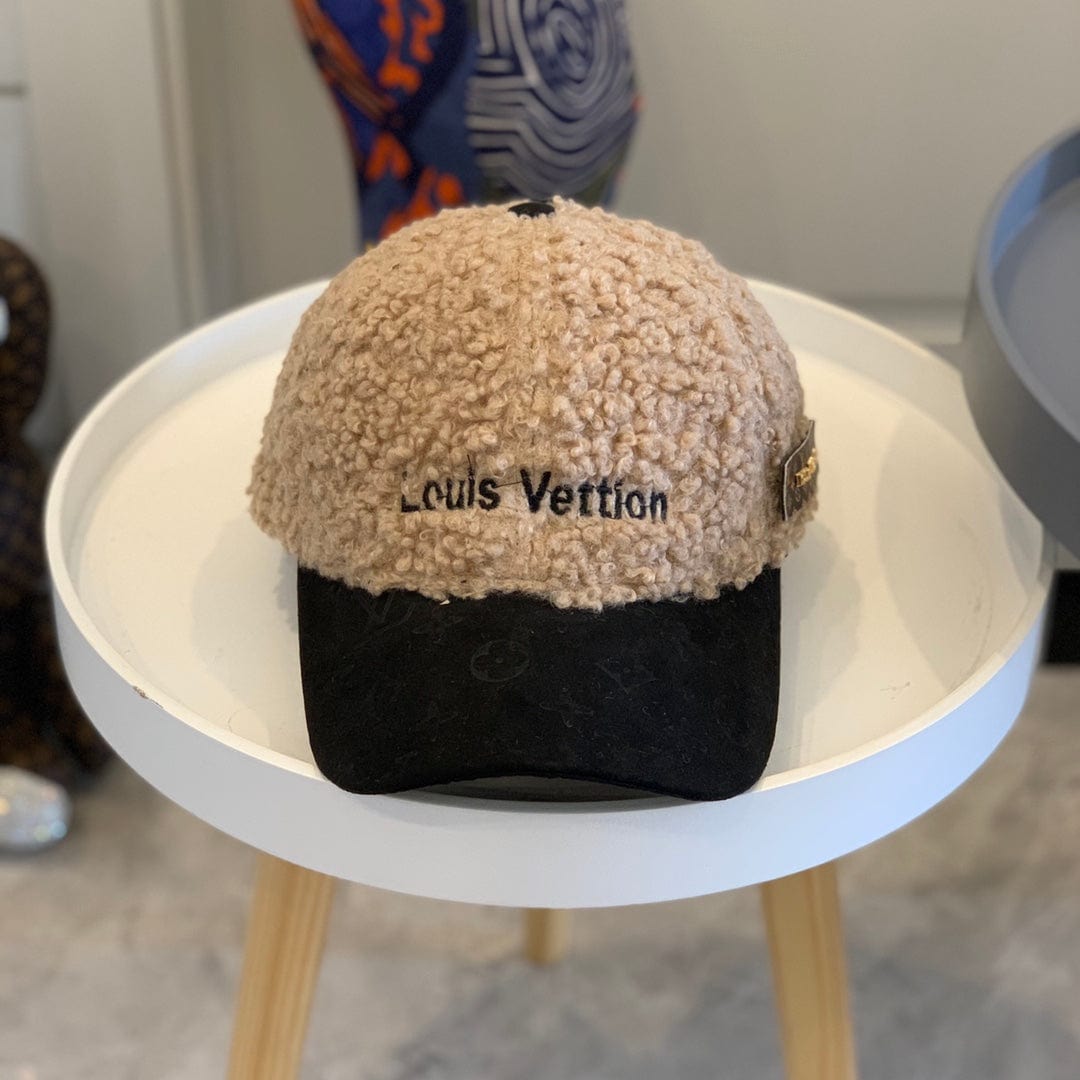 Tunde Store Louis Vuitton Textured Sherpa and Monogram Cap