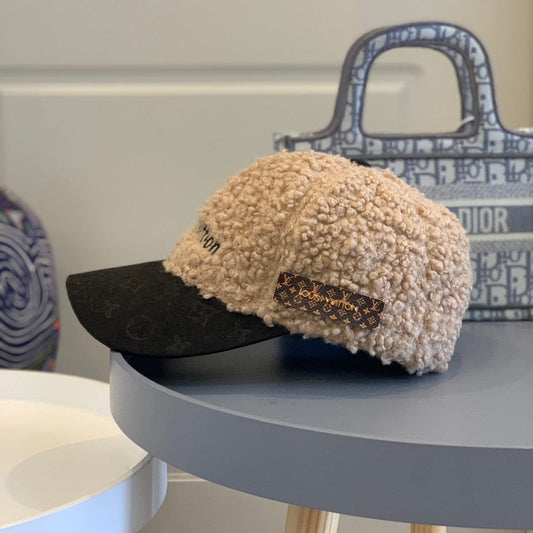 Tunde Store Louis Vuitton Textured Sherpa and Monogram Cap