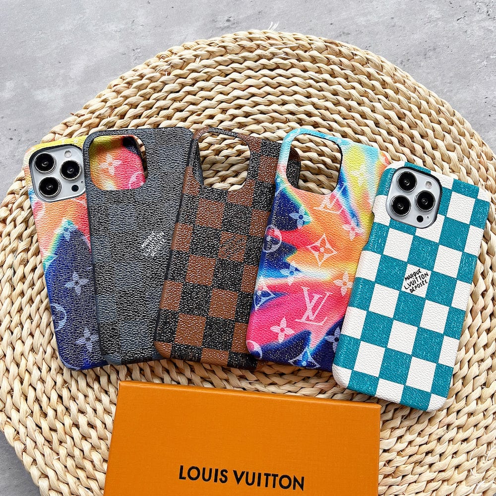 Tunde Store Louis Vuitton Vibrant Bleach Rainbow iPhone Cases